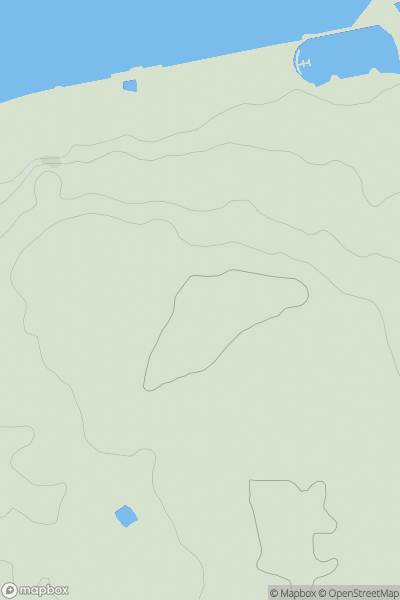 Thumbnail image for Gorse Hill [Lancashire, Cheshire and S Pennines] showing contour plot for surrounding peak